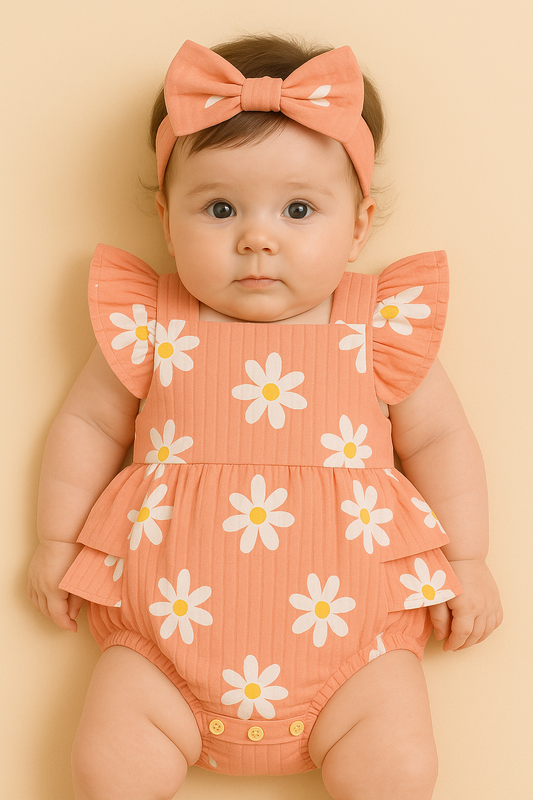 Bonnie Romper + Headband Set