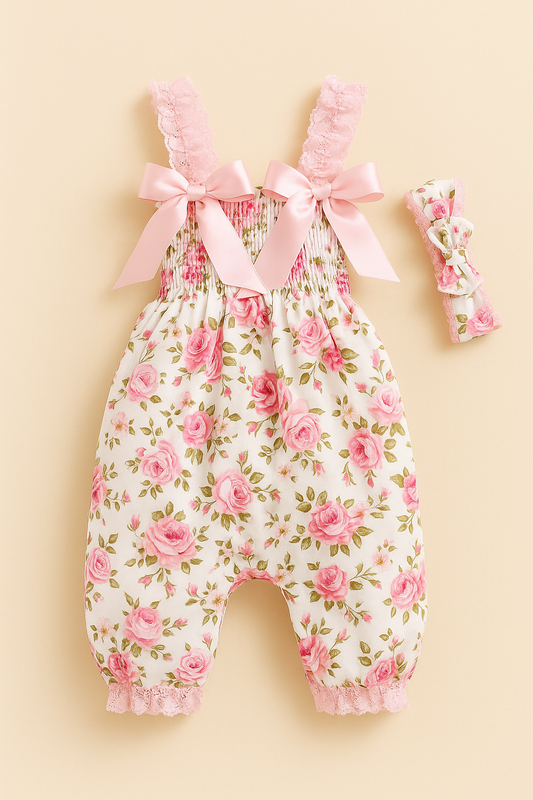 Rosa Jumpsuit + Headband Set